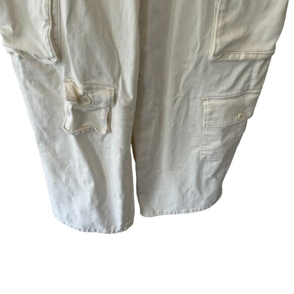 The Frankie‎ Shop Hailey Denim Oversized Cargo Pants in White Size Small - Picture 5 of 12